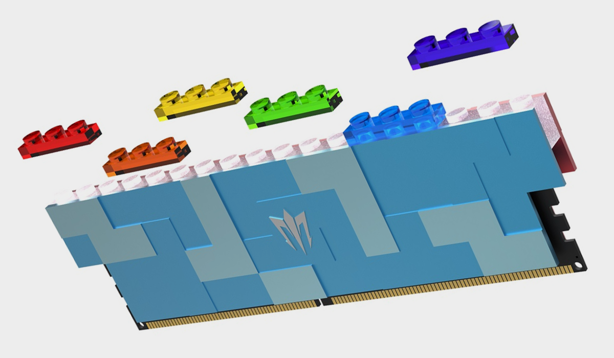 Bộ nhớ DRAM DDR5 với cảm hứng thiết kế lấy từ các LEGO